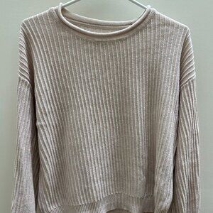 Frank & Oak Women’s Crew Neck Ribbed Knit Sweater
